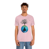 "Tree of Life, Buddha" Printed Unisex Jersey Short Sleeve Tee