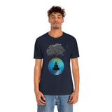 "Tree of Life, Buddha" Printed Unisex Jersey Short Sleeve Tee