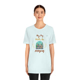 "My Dog Walks Me Everyday" Printed Unisex Jersey Short Sleeve Tee