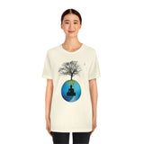 "Tree of Life, Buddha" Printed Unisex Jersey Short Sleeve Tee