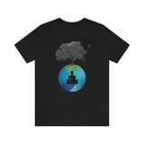 "Tree of Life, Buddha" Printed Unisex Jersey Short Sleeve Tee