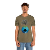 "Tree of Life, Buddha" Printed Unisex Jersey Short Sleeve Tee