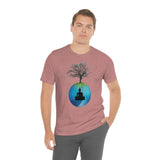 "Tree of Life, Buddha" Printed Unisex Jersey Short Sleeve Tee