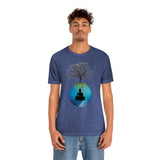 "Tree of Life, Buddha" Printed Unisex Jersey Short Sleeve Tee