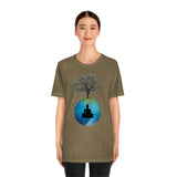 "Tree of Life, Buddha" Printed Unisex Jersey Short Sleeve Tee