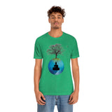 "Tree of Life, Buddha" Printed Unisex Jersey Short Sleeve Tee