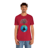 "Tree of Life, Buddha" Printed Unisex Jersey Short Sleeve Tee