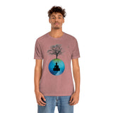 "Tree of Life, Buddha" Printed Unisex Jersey Short Sleeve Tee