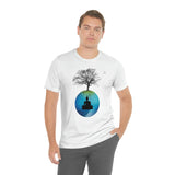 "Tree of Life, Buddha" Printed Unisex Jersey Short Sleeve Tee