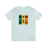 "GYM" Printed Unisex Jersey Short Sleeve Tee