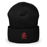 "OM NAMA SHIVAYA" Printed Cuffed Beanie