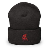 "OM NAMA SHIVAYA" Printed Cuffed Beanie