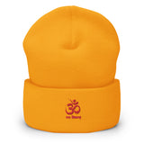 "OM NAMA SHIVAYA" Printed Cuffed Beanie