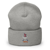 "Nepal Logo" Printed Cuffed Beanie