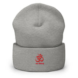 "OM NAMA SHIVAYA" Printed Cuffed Beanie