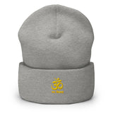 "OM NAMA SHIVAYA" Printed Cuffed Beanie