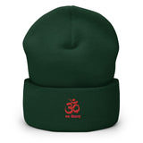 "OM NAMA SHIVAYA" Printed Cuffed Beanie