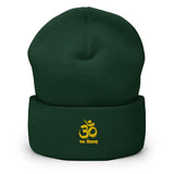 "OM NAMA SHIVAYA" Printed Cuffed Beanie