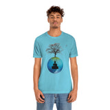 "Tree of Life, Buddha" Printed Unisex Jersey Short Sleeve Tee