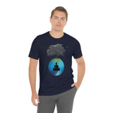 "Tree of Life, Buddha" Printed Unisex Jersey Short Sleeve Tee