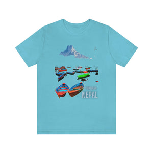 "Pokhara, Nepal" Printed Unisex Jersey Short Sleeve Tee