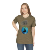 "Tree of Life, Buddha" Printed Unisex Jersey Short Sleeve Tee