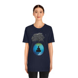 "Tree of Life, Buddha" Printed Unisex Jersey Short Sleeve Tee