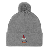 "Nepal Logo" Printed Pom-Pom Beanie